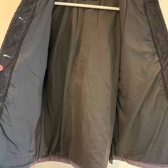 ASOS Design Quilt Jacket with Cord Collar Size 6 Women’s Charcoal Gray - Picture 5 of 11